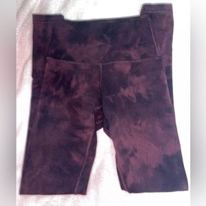 Lululemon Align Pant 28" Diamond Dye Cassis Black Size 4 Like new